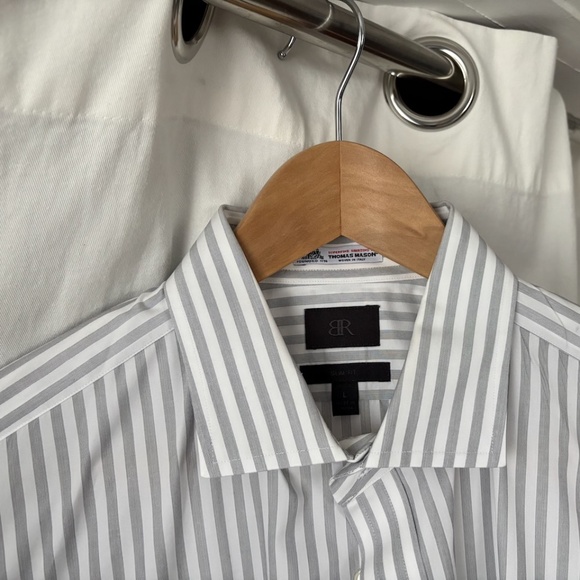 Thomas Mason Italian fabric, BR Black Label dress shirt #4 - Picture 4 of 4